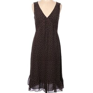 Banana Republic Brown Polka Dot Midi Dress